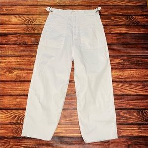 Pistola High Waist cropped pants NWT in White